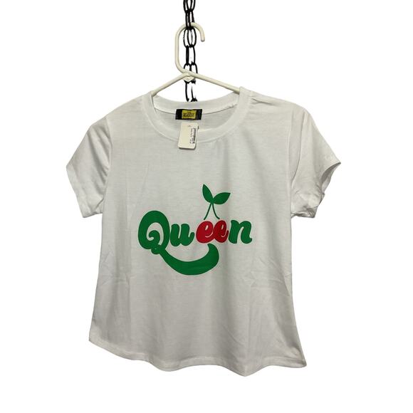 NWT Love Highlight “Queen” 🍒Tee Size Small - Picture 1 of 10